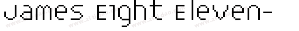 James Eight Eleven字体转换
